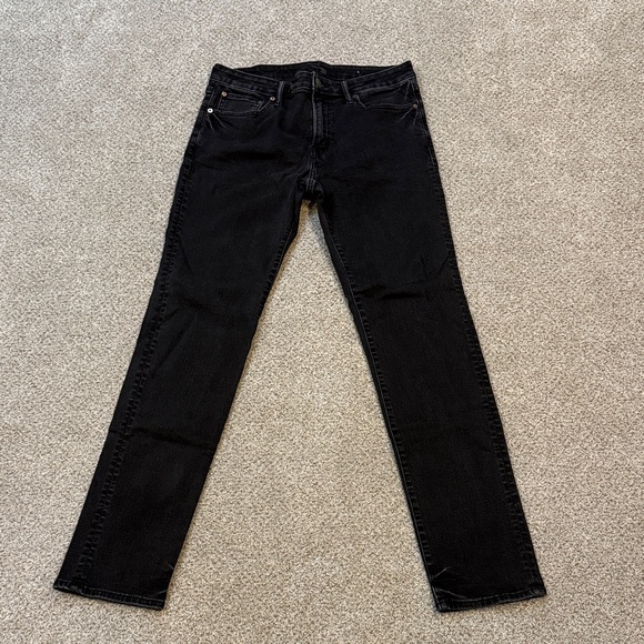 American Eagle Outfitters Black Slim Straight Jeans - Picture 1 of 5
